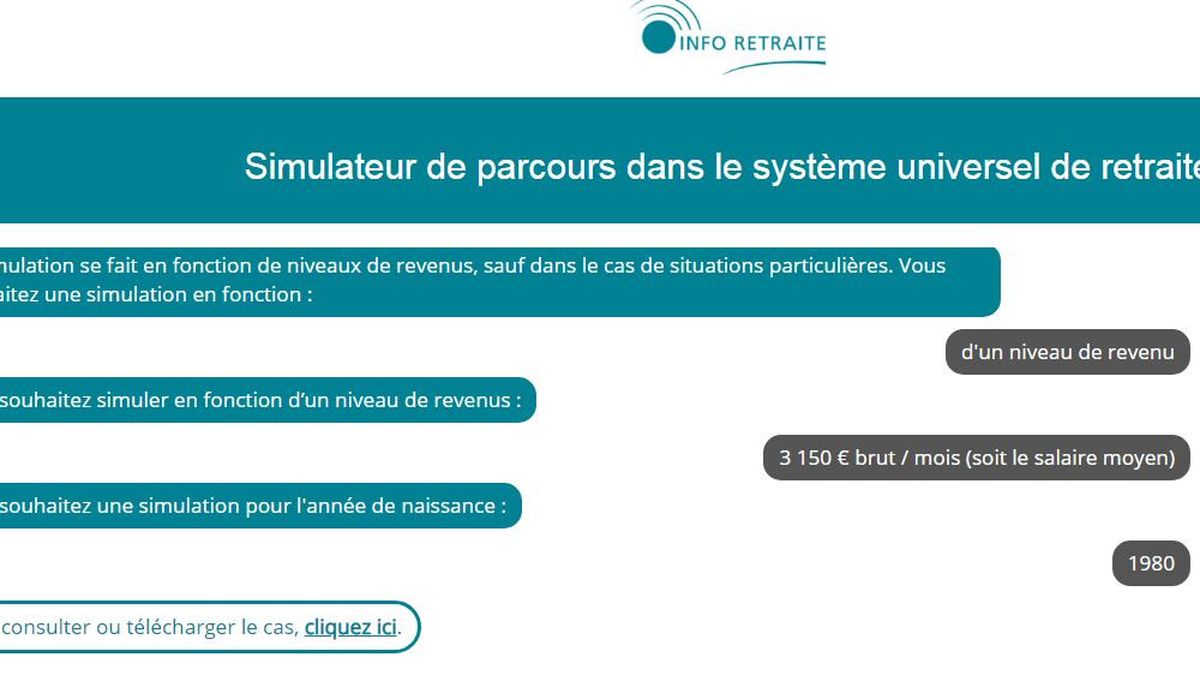 Simulateur de retraite en ligne